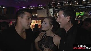 spanish babes suck huge cocks at public party orgy