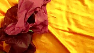 The panties of my sister-in-law with a cumshot