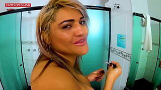Blonde delight Cameron Brasil in anal action
