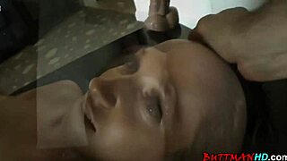 Jada stuffs her big ass with toys, gagging deeply