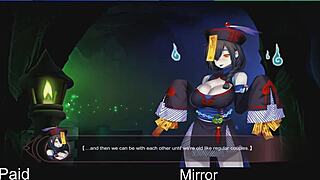 In the mirror, a cute anime character explores dating adventures.