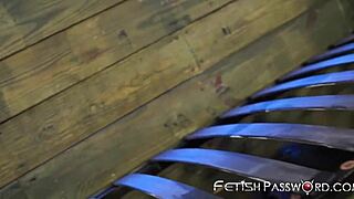 Alby indulges in inked submissive Alby before using a strapon