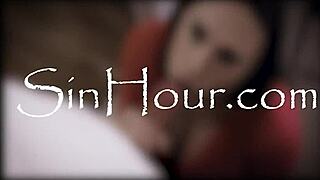 Lucas Frost and Nicole Doshi’s intense intense cowgirlride and deep throat action