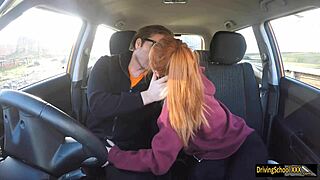 Redhead Ella Hughes Swallows That Hot Cumload!