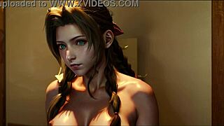 ai generated aerith from final fantasy 7 in anime fantasy