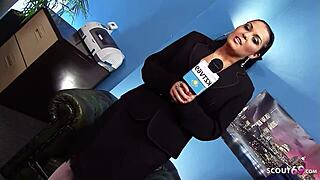 office orgy with 3 sexy milf secretaries and two big dick guys