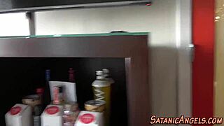 Tattooed whore Katrina Jade shows pierced big tits