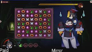 In the mirror, a cute anime character explores dating adventures.