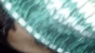 African guy with heavy dick jerks off in gay scene