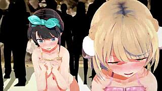 Hololive's Oozora Subaru And Shigure Ui Welcome To Deepbluetown In 3D Anime