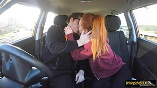 Redhead Ella Hughes Swallows That Hot Cumload!