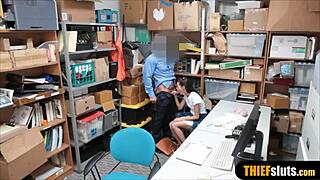 Teen thief gets strip searched and punish fucked