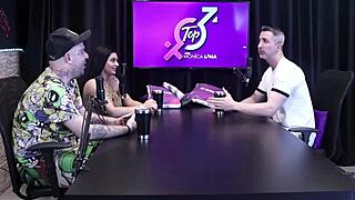 gustavo asbach in sheer red no top cast