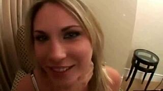 Blonde Babe Harmony Rose Blowjob And Licking Anal