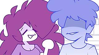 jenny's getting into triple trouble with hentai