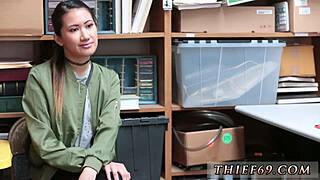 i got a blowjob from asian in police uniform during habitual theft