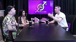 gustavo asbach in sheer red no top cast