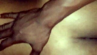 petite girl screams as she enjoys big black cock in pov!