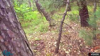 Milf gets cum in pantyhose after rough public rubbing