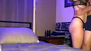 Watch this bride in lingerie get fucked missionary with cum on belly