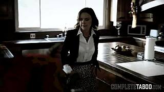 classy brunette babe gets banged in group for sperm facial