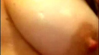 Wife Shows Her Tits In Shower!