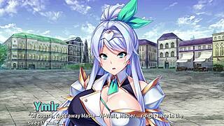 Damn! Public humiliation for monster girl in harem ep4!