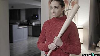 why is this paranoid teen bitch getting fucked roughly doggystyle by a stranger?