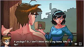 Hentai bunny gives oral in house!