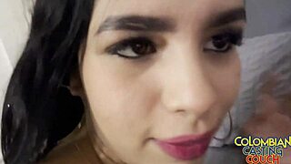 Sexy Latina Teen Deep Throats for Creampie Interview!