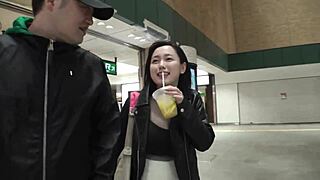 Stunning Japanese amateur rides with natural tits bouncing! Part 1.