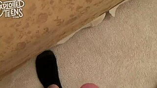 Is this adorable college girl's first blowjob on camera?