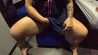 Curvy Milf Masturbates With Dildo At Home.