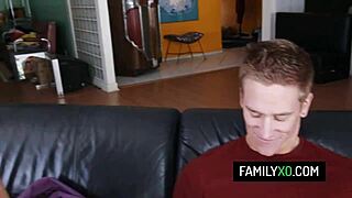 Horny stepsister craves stepbrother's cock