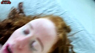 New girl cums hard on man's dick!