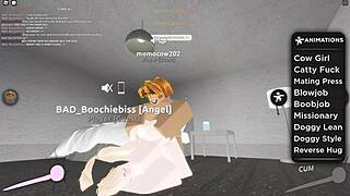 29 Roblox Porn With Blonde Riding Big Black Cock