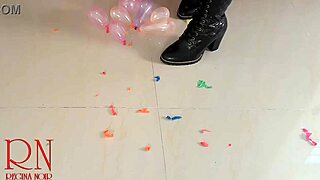 High Heels Boots Pop Small Balloons