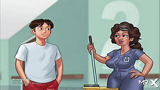 Summertime Saga Episode 4 Scene 45: Detailed View of Teen's Pussy in Hentai Style