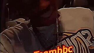 Blonde Barbie takes big black cock and gets cumshot!