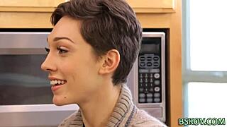 Pornstar Babe Cummed Over!