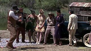 Naughty Friends Group Fucking Wild Together Outdoors With Big Tits!