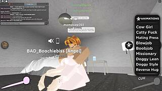 29 Roblox Porn With Blonde Riding Big Black Cock