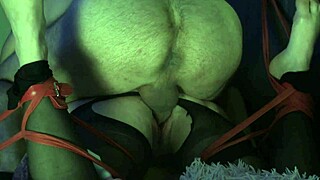 Blonde Wife Rubs Oiled Pussy with Big Cock and Toys