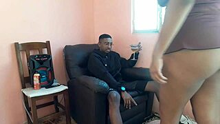 Endowed Carioca Fucks BBW Cousin's Ass POV