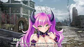 Damn! Public humiliation for monster girl in harem ep4!