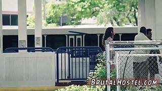 Extreme rough double anal with pretty teen 18+