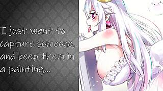 Booette gives jerk off instructions with cum eating in anime style