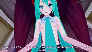 hatsune miku sucks and fucks in pov