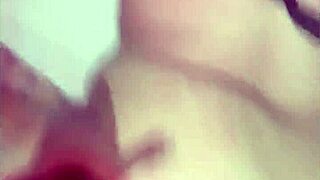 White girl moans during rough doggystyle creampie session