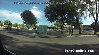 Gloryhole Redhead Mouth Pumped Full Of Cum!